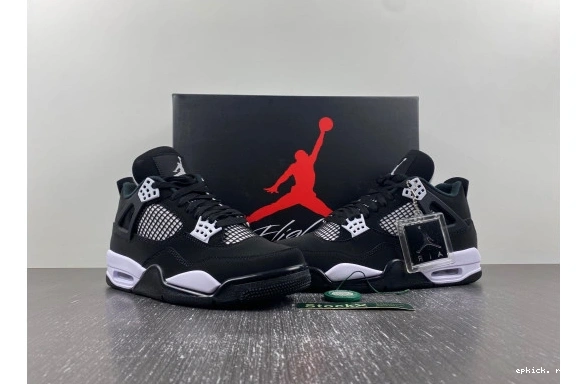 Rep EP AIR  4 FQ8135-001 THUNDER JORDAN RETRO WHITE FQ8135-001 0406